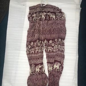 Elephant flowy pants